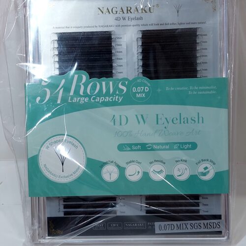 Pestañas 4D W 0,07 mix x54filas - NAGARAKU