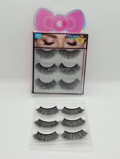 Pestañas postizas 3D x3