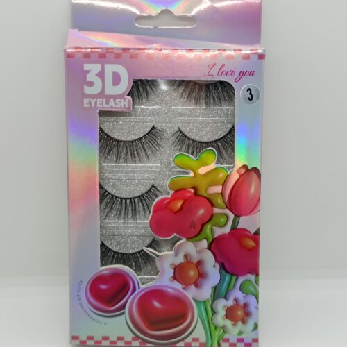 hdsr Pestañas postizas 3D x4