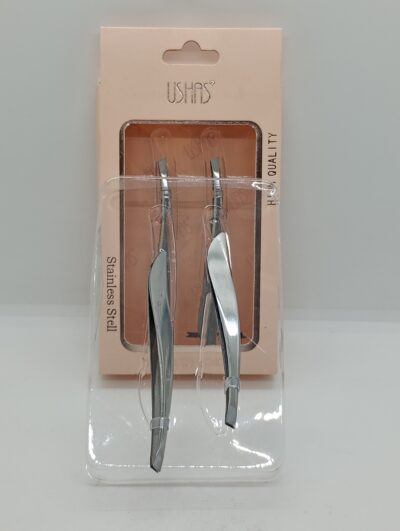 Pinza depilar curva x2 - USHAS