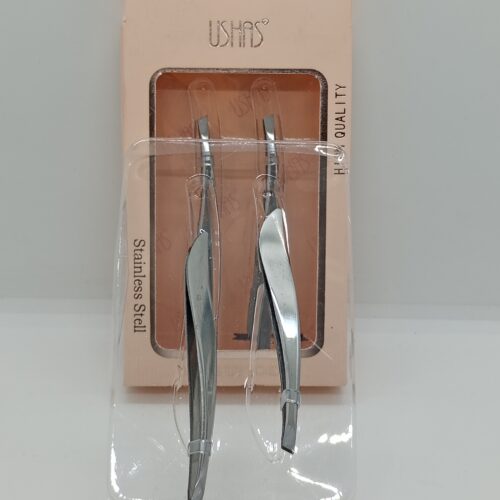 Pinza depilar curva x2 - USHAS