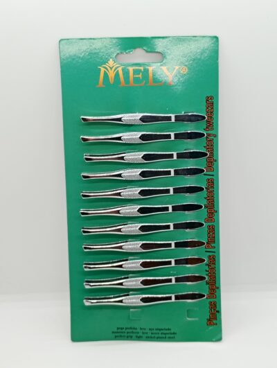 Pinzas depilar x12 - MELY
